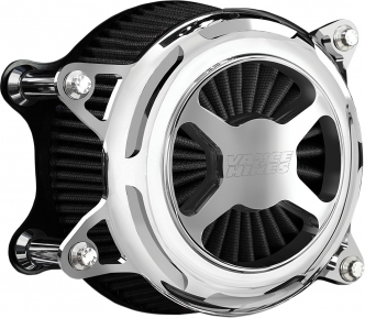 Vance & Hines VO2 X Air Cleaner Kit in Chrome Finish For 2000-2015 Softail, 1999-2017 Dyna (Excluding FXDLS), 2002-2007 FLT/Touring Models (72041)
