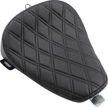 Drag Specialties Double Diamond Bobber Style Solo Seat With Black Stitching For Harley Davidson 2010-2022 Sportster Models (0804-0739)