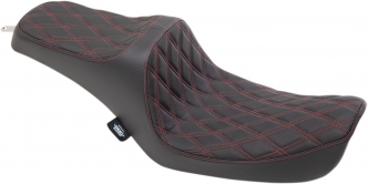 Drag Specialties Predator III With Double Diamond Red Stitching For Harley Davidson 1996-2003 Dyna Models (0803-0654)