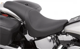 Drag Specialties Smooth Predator Low Profile 2-Up Seat in Black For 2000-2005 FXST, 2000-2017 FLST Models (Except FLS/FXSTD/FLSTN, 2007-2017 FLSTF, 2008-2011 FLSTSB) (0802-0924)
