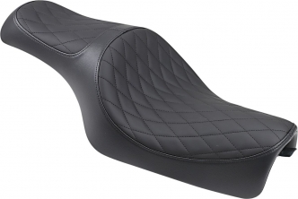 Drag Specialties Diamond Stitch Vinyl Caballero 2-Up Seat in Black For 2004-2020 XL Sportster Models (0804-0669)