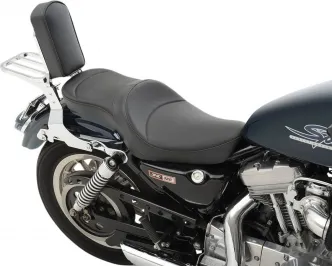Drag Specialties Low-Profile Mild Stitched Touring 2-Up Seat For Harley Davidson 1986-2003 Sportster Models (0804-0625)