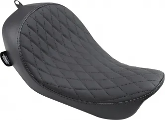 Drag Specialties Diamond Style Low Solo Seat in Black For 2006-2017 FXD/FXDWG, 2012-2016 FLD Models (0803-0547)