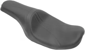 Drag Specialties Mild Stitched Vinyl Predator Seat in Black For 2010-2023 Touring Models With Razorback Fuel Tank (0801-0974)