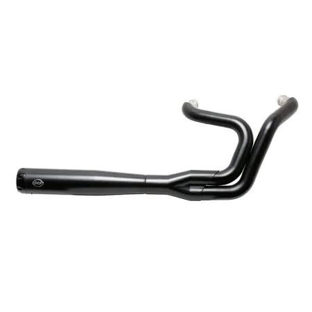 S&S Cycle SuperStreet 2-1 50 State Exhaust System in Black Finish With Black End Caps For 2014-2022 Sportster Models (550-0952A)