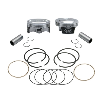 S&S 96 Inch To 103 Inch Big Bore Pop-Up Piston Kit +.010 Inch Size For 2007-2017 96 Inch Twin Cam (106-0434)