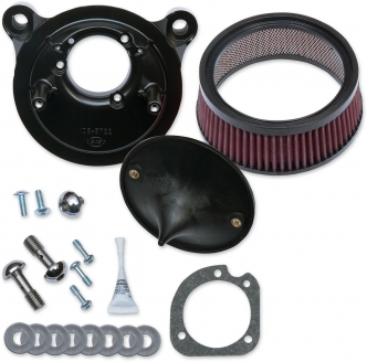 S&S Stealth Air Cleaner Kit Without Cover For HD Big Twin and Sportster Models (170-0300B)