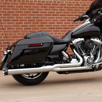 S&S Cycle Sidewinder 2 Into 1 Exhaust System In Chrome For Harley Davidson 1995-2009 Touring Models (550-0776)
