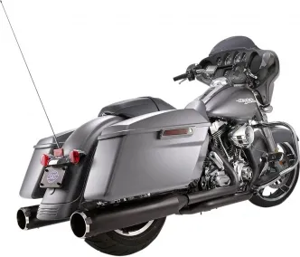 S&S Cycle MK45 EC Thruster Slip-On Mufflers In Black For Harley Davidson 2017-2024 Touring Models (550-0862)
