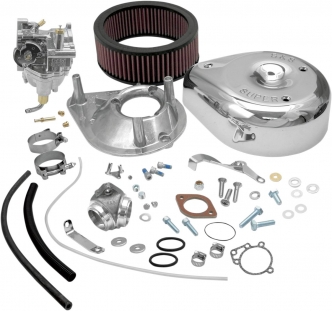 S&S Super E Carburetor Kit For 1966-Early 1978 Shovel With O-Ring (11-0402)