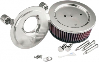 Arlen Ness Big Sucker Stage 2 Air Cleaner With Standard Backing Plate & Pre-Oiled Filter For Harley Davidson 2008-2016 FLT & 2016-2017 Softail Models (18-511)