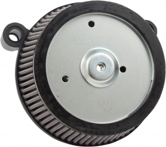 Arlen Ness Big Sucker Stage 1 Air Cleaner Kit With Black Backing Plate & Synthetic Filter For Harley Davidson 1993-1999 Dyna, Softail & Touring Models (50-572)
