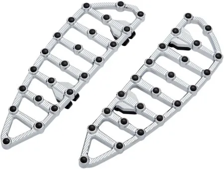 Arlen Ness-MX Floorboards In Chrome Finish For Harley Davidson 1984-2021 Dyna, Softail & Touring Models (06-890)