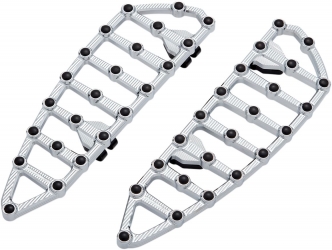 Arlen Ness-MX Floorboards In Chrome Finish For Harley Davidson 1984-2021 Dyna, Softail & Touring Models (06-890)