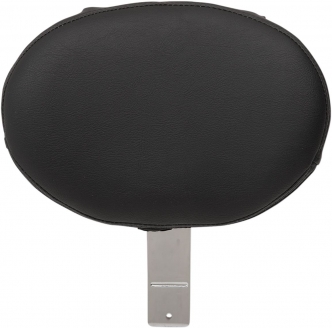 Drag Specialties EZ Glide II Backrest - Oval Vinyl Black (0822-0154)