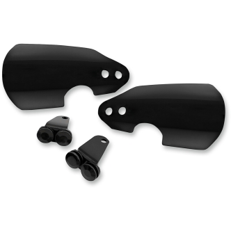 Memphis Shades Black Hand Guards With Cut-Outs For Low Profile Turn Signals On For Harley Davidson 2008-2017 Dyna, 2006-2007 Road King & 2011-2017 Softail Models (MEB7219)