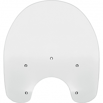 Memphis Shades 15 Inch Replacement Windshield In Clear For Harley Davidson 2005-2017 FLS/FLSTN, 2000-2017 FLSTF/FLSTFB & 2006 FLST Models With Detachable King Size Nostalgic Windshields (MEP6170)
