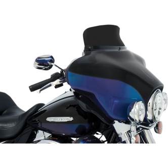 Memphis Shades 5 Inch Spoiler Replacement Windshield In Dark Smoke For OEM Fairings On Harley Davidson 1996-2013 FLHT/FLHX & Trike Models (MEP84310)