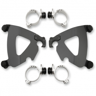 Memphis Shades Road Warrior Fairing Trigger Lock Mounting Kit in Black for Harley Davidson 2008-2017 FXDF, 2006-2017 FXDWG and 2013-2017 FXSB Models (MEB2029)
