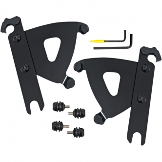 Memphis Shades Road Warrior Trigger-Lock Mounting Kit In Black For HD Softail Models (MEB2053)