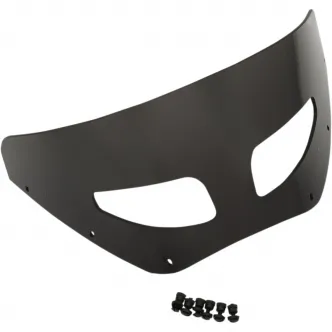 Memphis Shades 7 Inch Road Warrior Vented Windshield Dark Black Smoke (MEP87210)