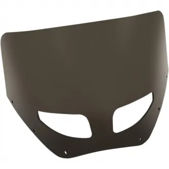 Memphis Shades 11 Inch Road Warrior Vented Windshield Dark Black Smoke (MEP87410)