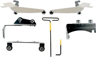 Memphis Shades No-Tool Trigger-Lock Mounting Kit For Memphis Sportshield In Polished Finish For Kawasaki Models (MEM8914)
