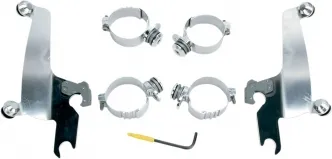 Memphis Shades No-Tool Trigger-Lock Mounting Kit For Memphis Sportshield In Polished Finish For Honda Models (MEM8930)