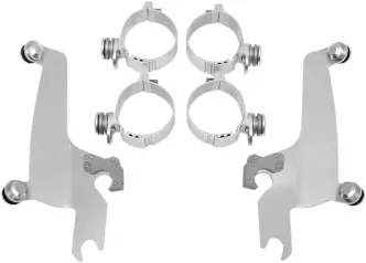 Memphis Shades No-Tool Trigger-Lock Mounting Kit For Memphis Sportshield In Polished Finish For Honda Models (MEM8935)