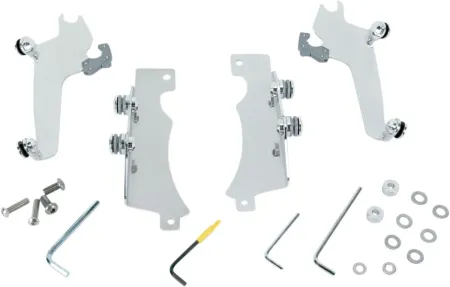 Memphis Shades No-Tool Trigger-Lock Mounting Kit For Memphis Sportshield In Polished Finish For Yamaha Models (MEK1917)