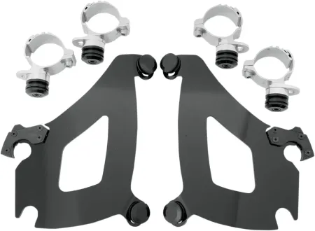 Memphis Shades Bullet Fairing Trigger Lock Mounting Kit in Black Finish For Kawasaki And Yamaha Models (MEK1972)