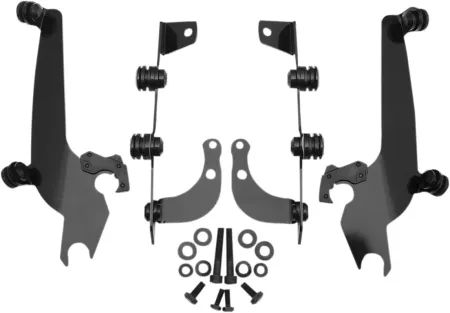 Memphis Shades No-Tool Trigger-Lock Mounting Kit For Memphis Sportshield In Black Finish For Honda Models (MEB8918)