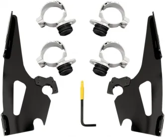 Memphis Shades Fats/Slim Trigger-lock Mounting Kit In Black For Indian Models  (MEB2019)