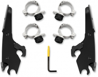 Memphis Shades Batwing Trigger-lock Kit In Black Finish For Indian Models (MEB2027)