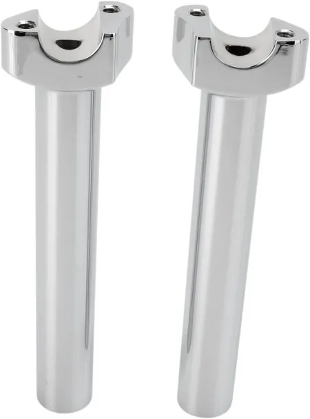 Drag Specialties 8 Inch Straight Risers in Chrome (240999)