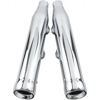 Cobra 3 Inch NH Series Slipon Mufflers in Chrome Finish For 2014-2022 XL Sportster Models (6086)