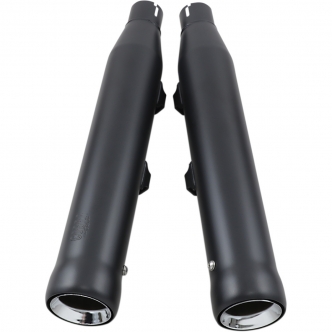 Cobra 3 Inch NH Series Slipon Mufflers in Black Finish For 2014-2020 XL Sportster Models (6086RB)