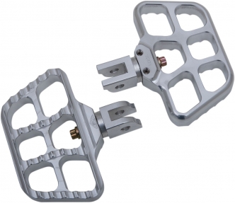 Joker Machine Mini Serrated Floorboards In Silver Finish For Harley Davidson 2018-2020 Softail Models (08-644-6)
