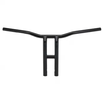 Biltwell Tyson XL 14 Inch Pullback Handlebar in Black Finish For 2008-2023 Harley Davidson E-Throttle Models (6264-2015)