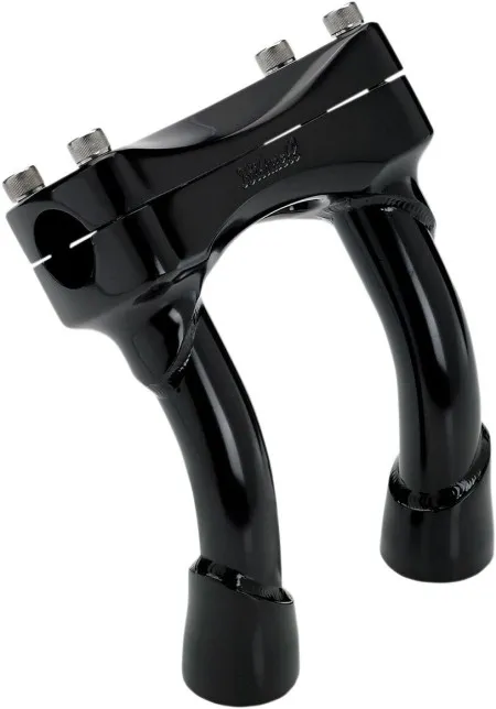 Biltwell 6 Inch Pullback Murdock Risers in Black Finish (6404-201-06)