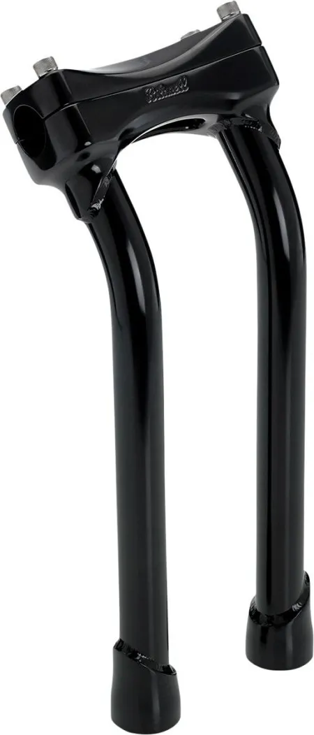 Biltwell Black 12 Inch Oversized Pullback Murdock Risers in Black Finish (6414-201-12)