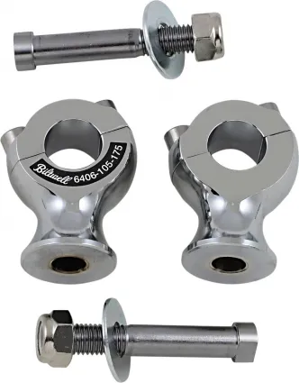 Biltwell 7/8 Inch Slimline Risers in Chrome Finish (6406-105-175)