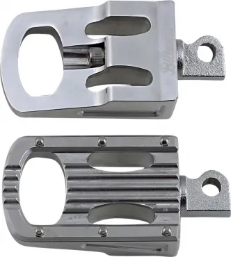 Biltwell Punisher Rider Footpegs in Polished Finish For Traditional HD Male Mount Models (7005-303-01)