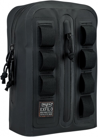 Biltwell EXFIL-3 Bag Handlebar in Black Finish (3008-01)