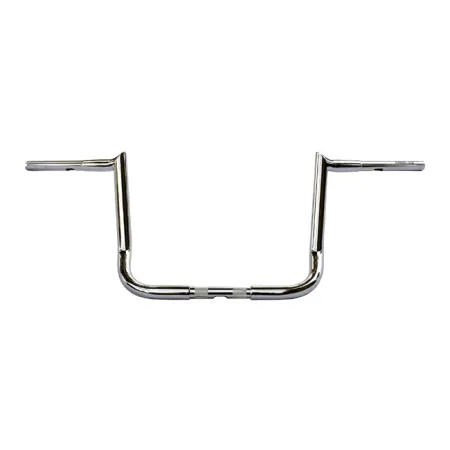 Wild 1 12 Inch Rise Chubby Reaper Handlebars in Chrome For 1989-2024 Electra Glide & 2008-2023 Street Glide With Batwing Fairing (WO592)