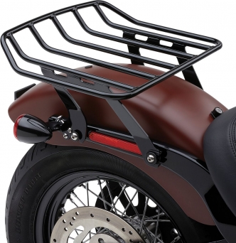 Cobra Big Ass Detachable Solo Luggage Rack In Black For Harley Davidson 2018-2022 Softail FLDE, FLSL & FXBB & 2022 FLHC/FLHCS Models  (602-2610B)