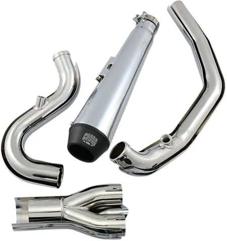 Cobra El Diablo 2 Into 1 Exhaust System In Chrome For Harley Davidson 2007-2011 Softail Models (6484)