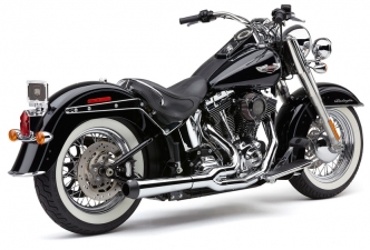 Cobra El Diablo 2 Into 1 Exhaust System In Chrome For Harley Davidson 2007-2011 Softail Models (6484)