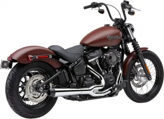 Cobra El Diablo 2 Into 1 Exhaust In Chrome For Harley Davidson 2018-2024 Softail FLHC/S Heritage Classic, FLSB Sport Glide Models (6479)