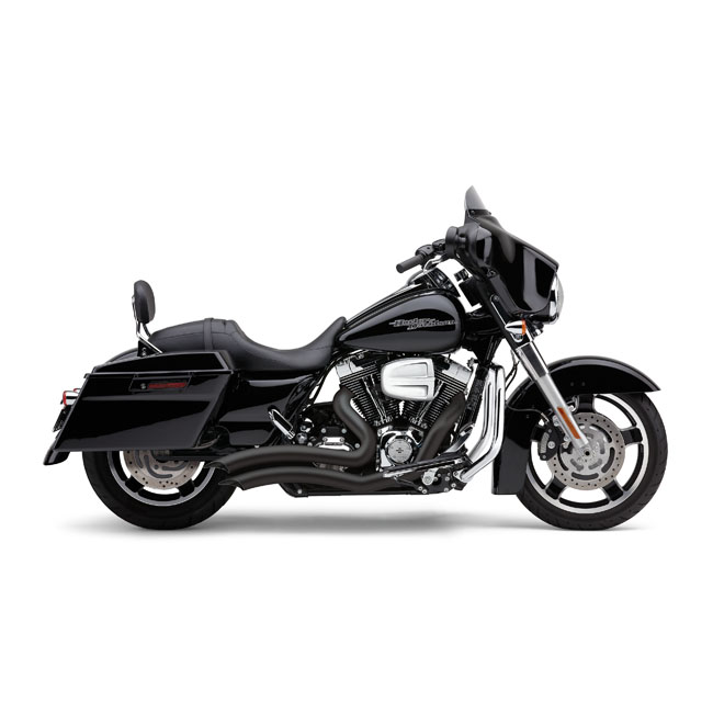 Cobra Speedster Short Swept Exhaust In Black For Harley Davidson 2017 2023 Touring Models 6231B ARH Custom USA